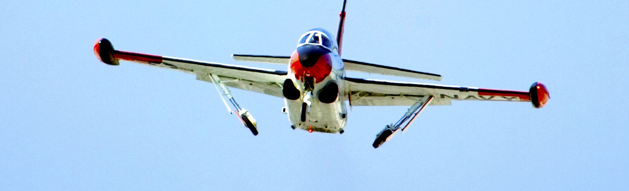 Taking off for training flight