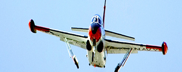 Taking off for training flight